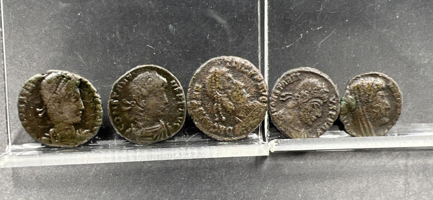 Museum Quality Lot Set of 5 Ancient Roman Coins CH Circ conditions #172024C