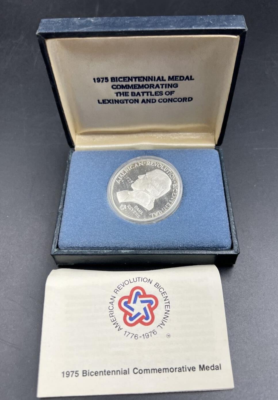 1975 Bicentennial Commemorative Medal The Declaration of Independence W/ Box COA