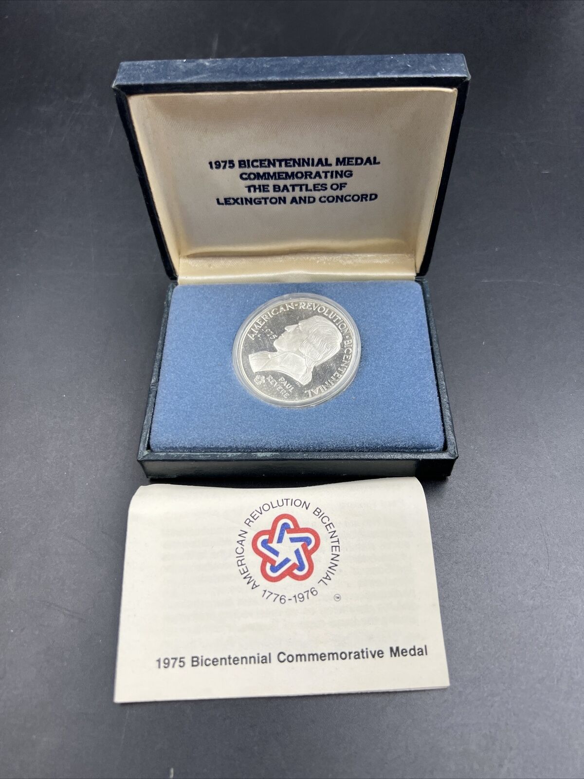 1975 Bicentennial Commemorative Medal The Declaration of Independence W/ Box COA