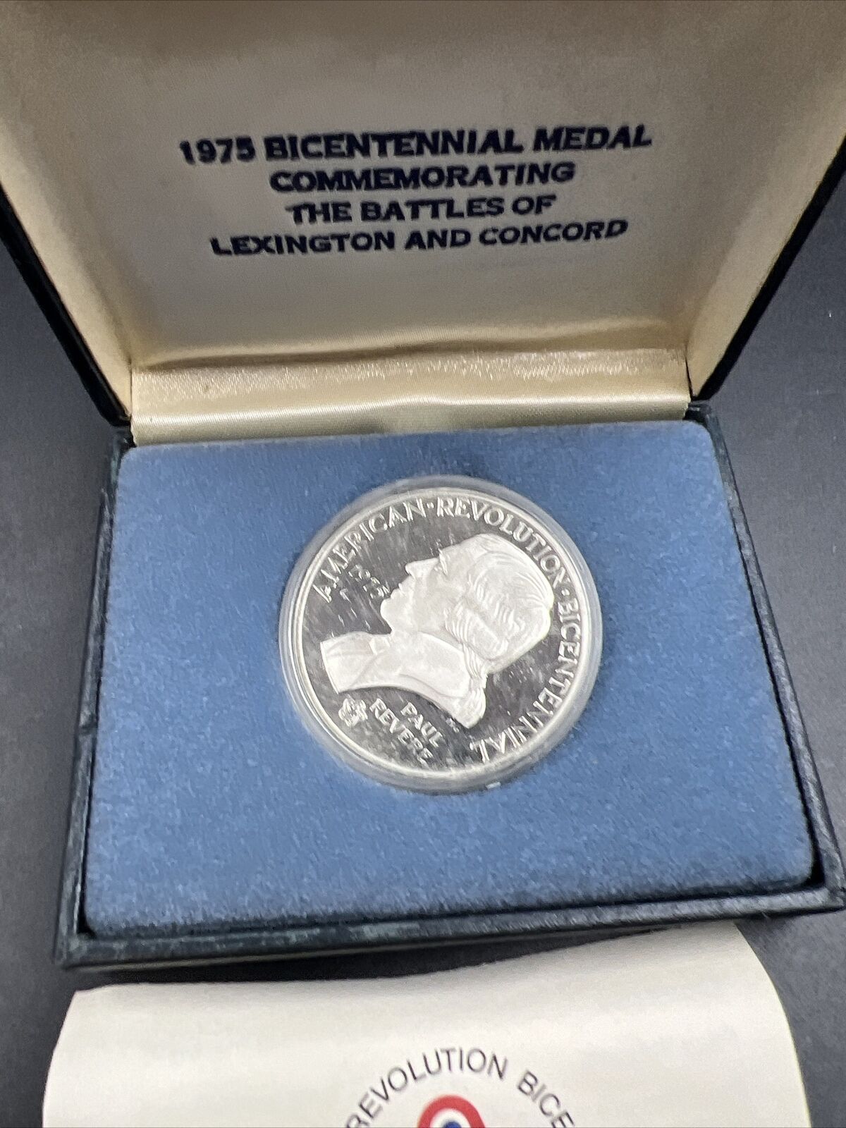 1975 Bicentennial Commemorative Medal The Declaration of Independence W/ Box COA