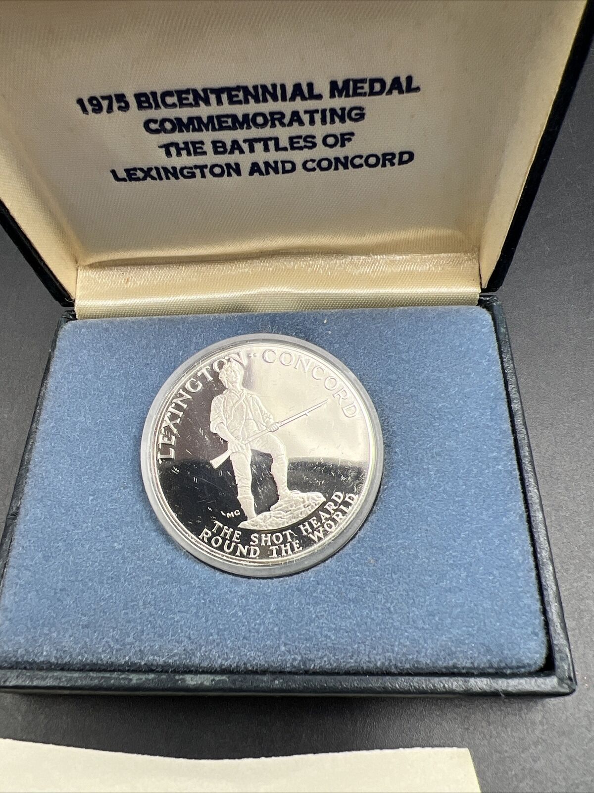 1975 Bicentennial Commemorative Medal The Declaration of Independence W/ Box COA