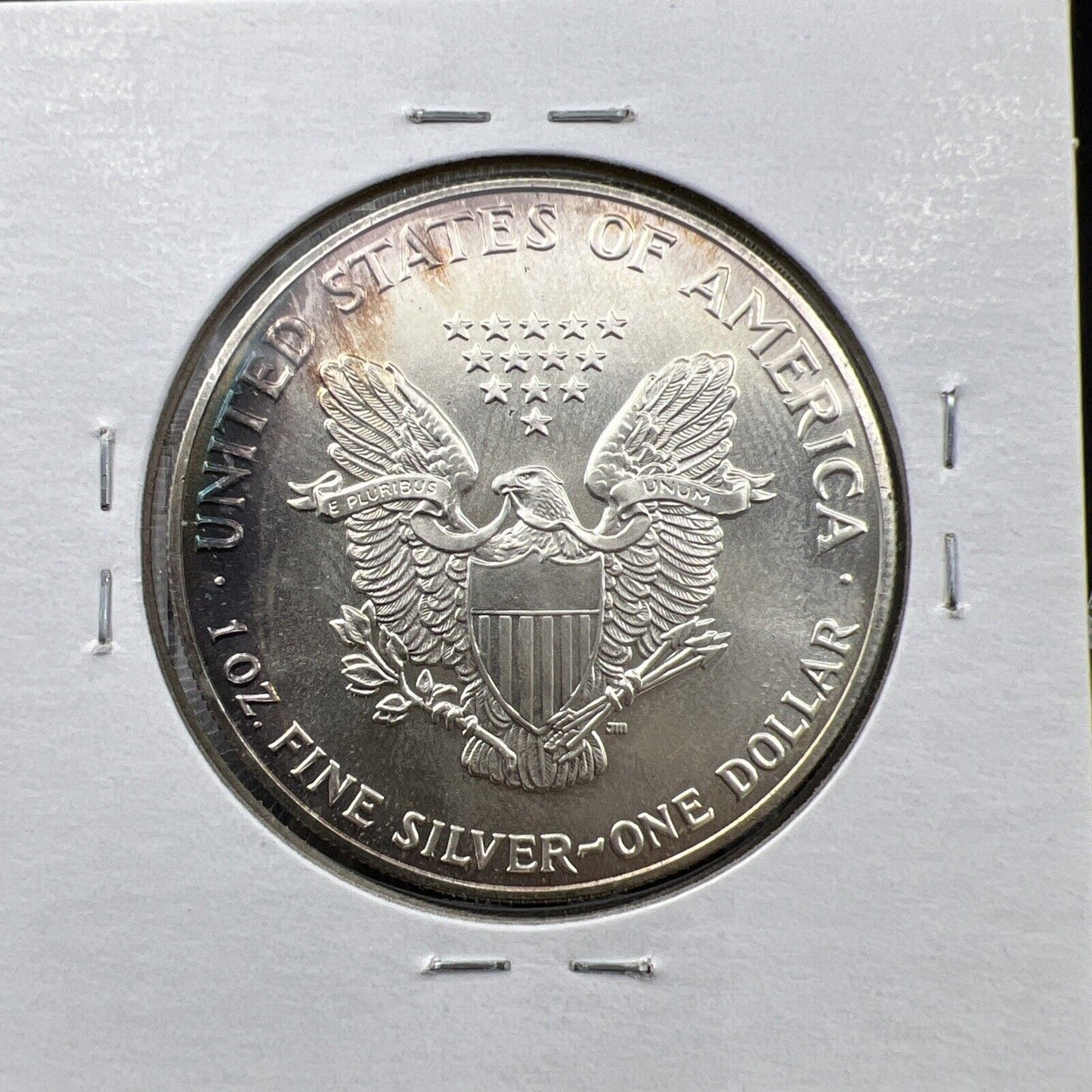 1992 1 OZ American Silver Eagle GEM BU Uncirculated .999 Neat Toning Toner ASE