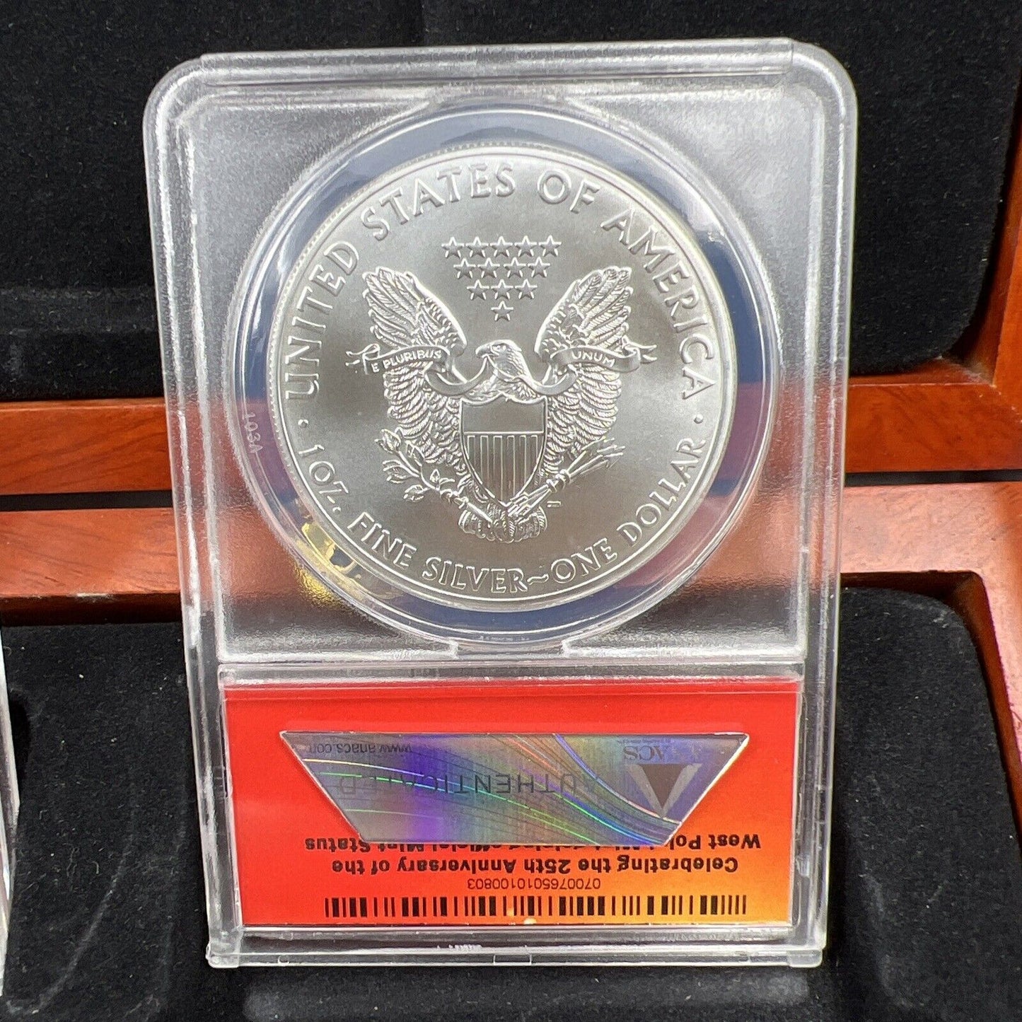 2013 3 Coin ASE 1 oz American Silver Eagle Set ANACS MS70 MS & Proof PR70 w/ box