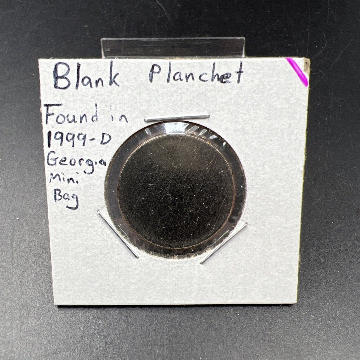 Clad GA State Statehood Quarter Blank Planchet Error Coin CH UNC