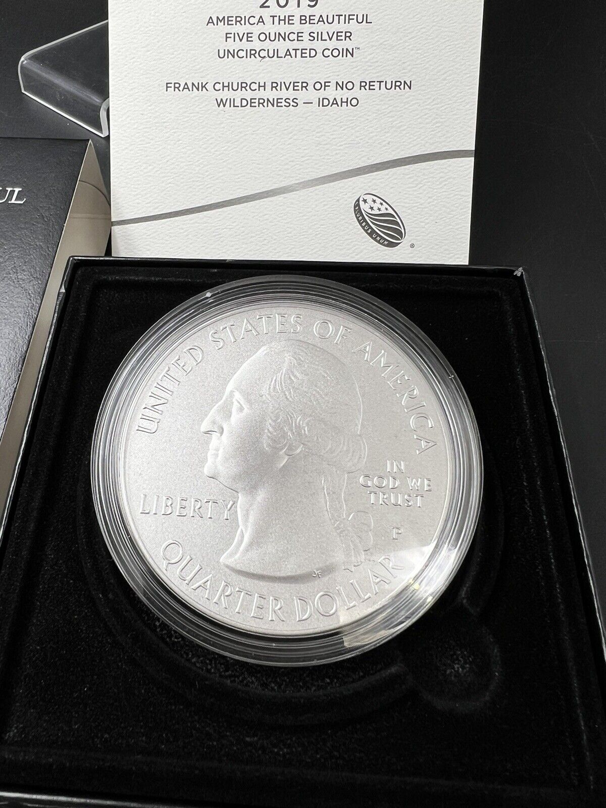 2019 P Frank Church ATB 5 oz Silver Coin OGP COA America The Beautiful Burnished