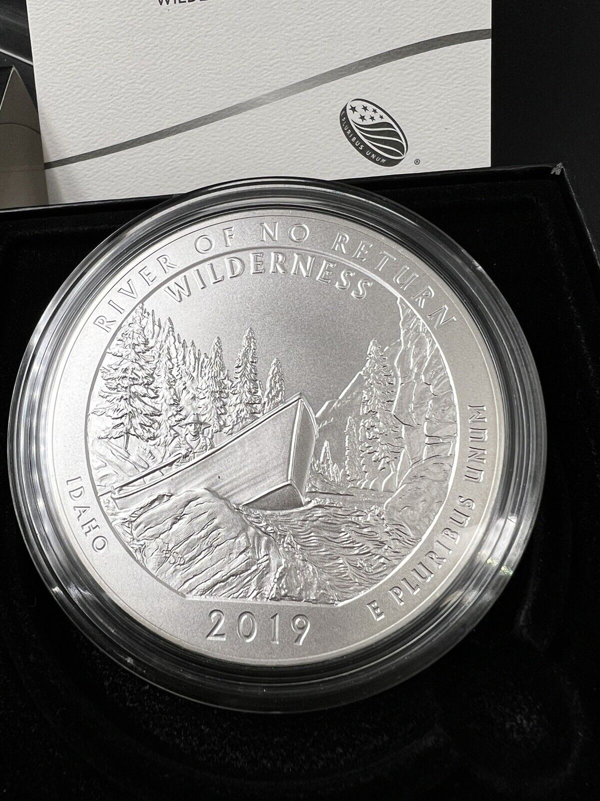 2019 P Frank Church ATB 5 oz Silver Coin OGP COA America The Beautiful Burnished