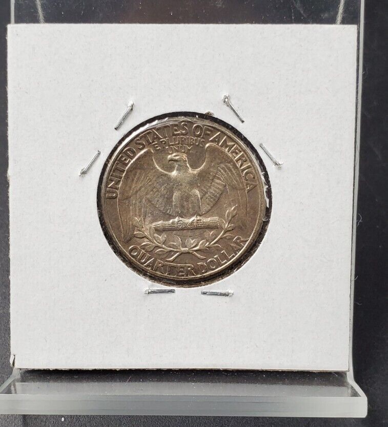 1932 P Washington Quarter Coin Nice Toning AU About Unc First year issue of Type