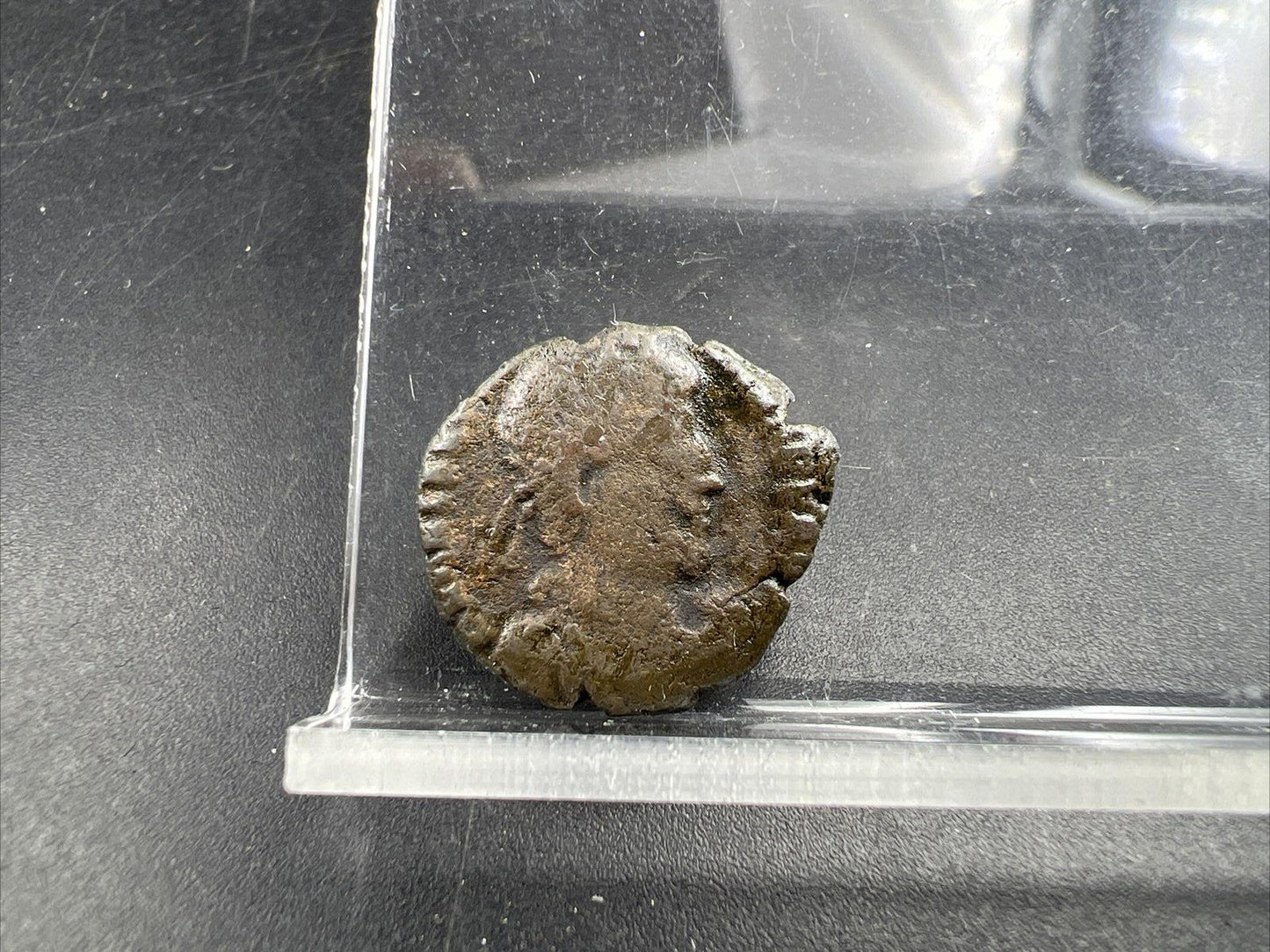 Ancient Roman Bronze Coin Circulated condition uncleaned - SKU #AB121623AB