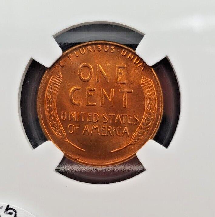 1947 D Lincoln Wheat Cent Penny NGC MS66 Red RD #082 Gem BU Certified