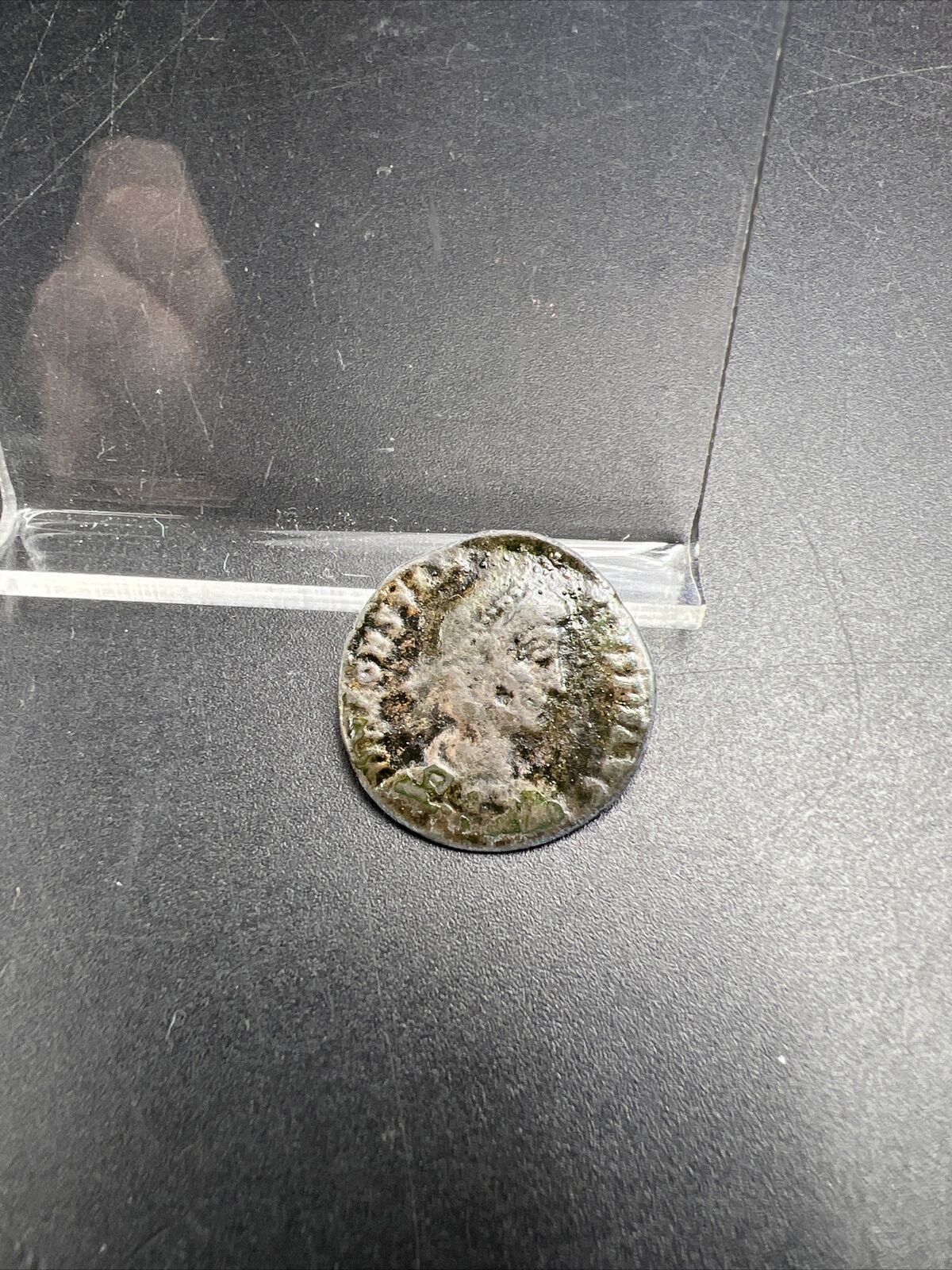 Ancient Roman Bronze Coin Circulated condition uncleaned - SKU #12723E