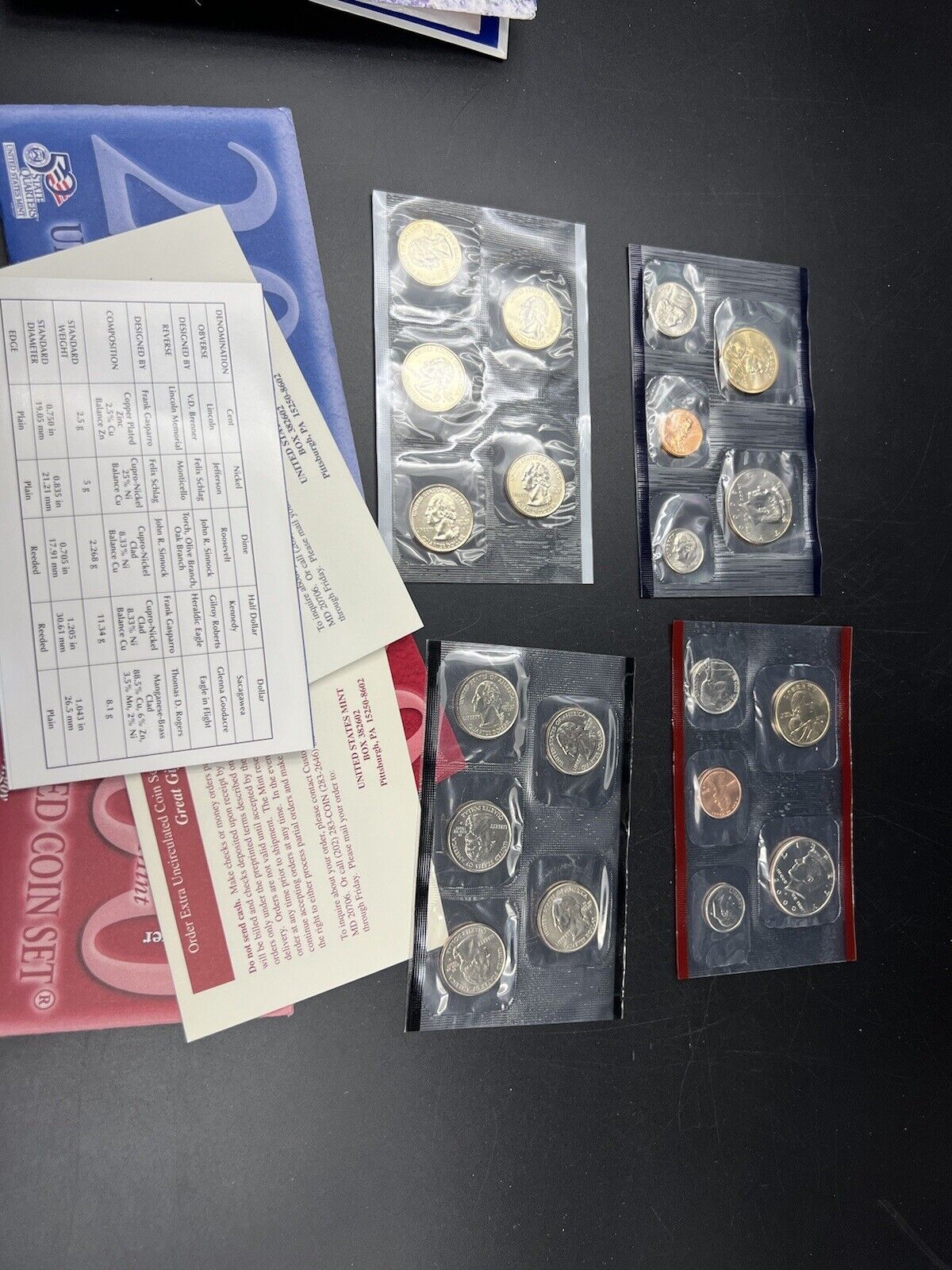 2000 P & D Mint Set BU Unc Coins United States US Mint OGP