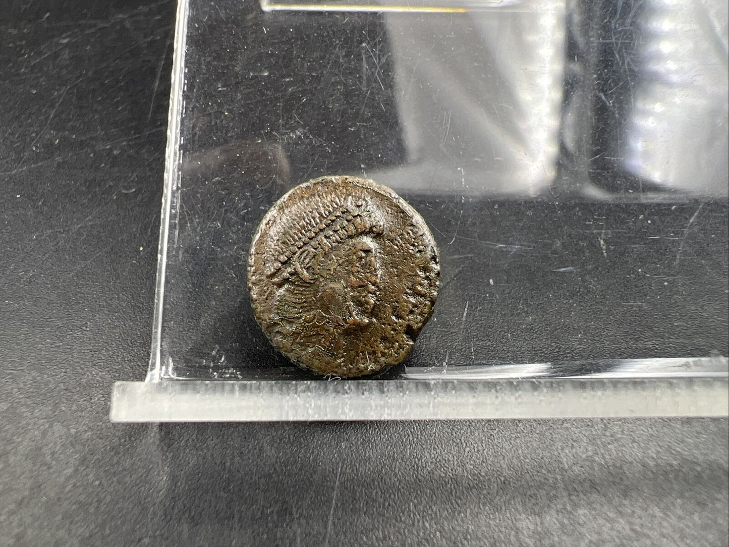 Ancient Roman Bronze Coin Circulated condition uncleaned - SKU #AC121523AC
