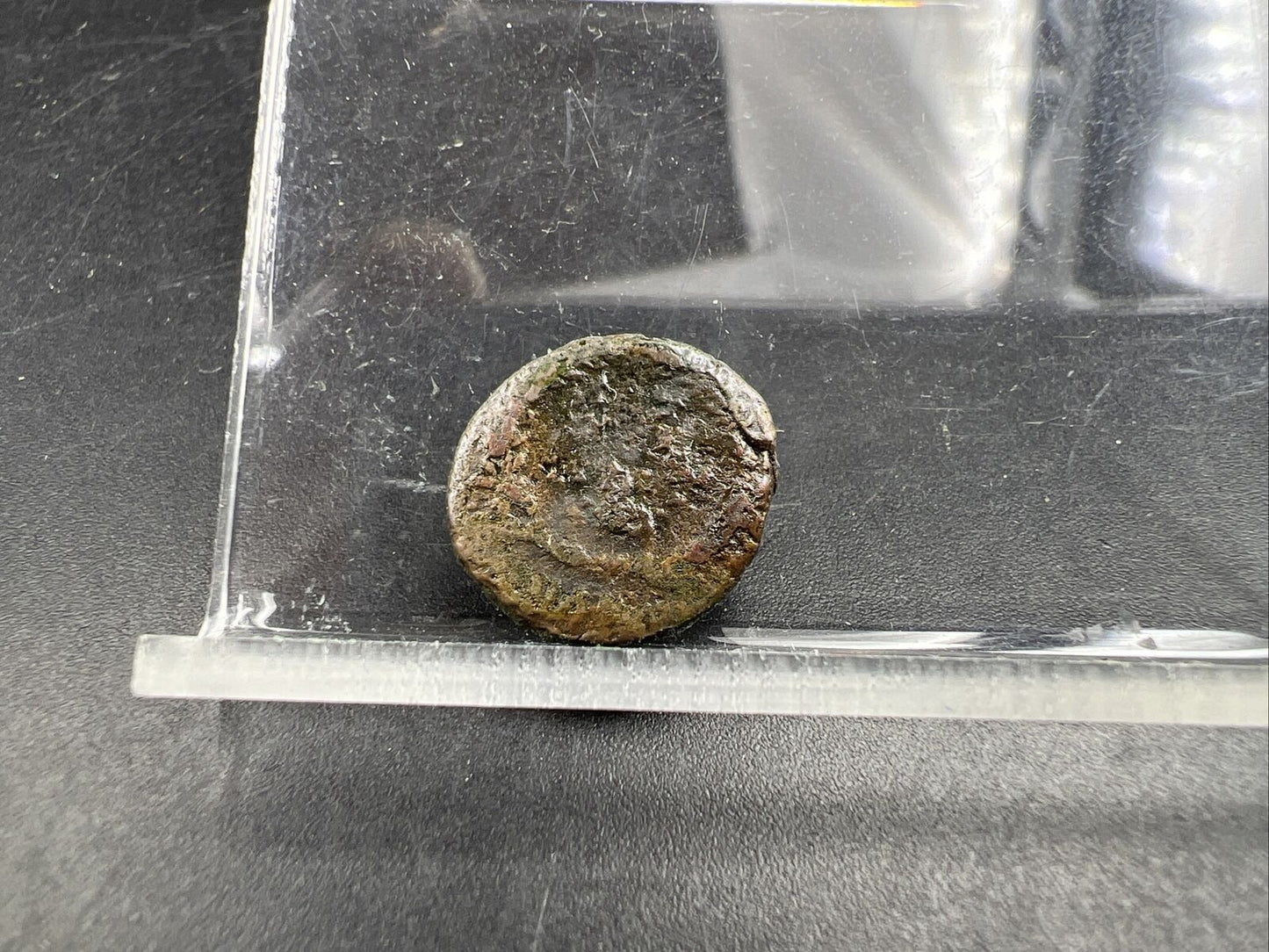 Ancient Roman Bronze Coin Circulated condition uncleaned - SKU #AC121523AC