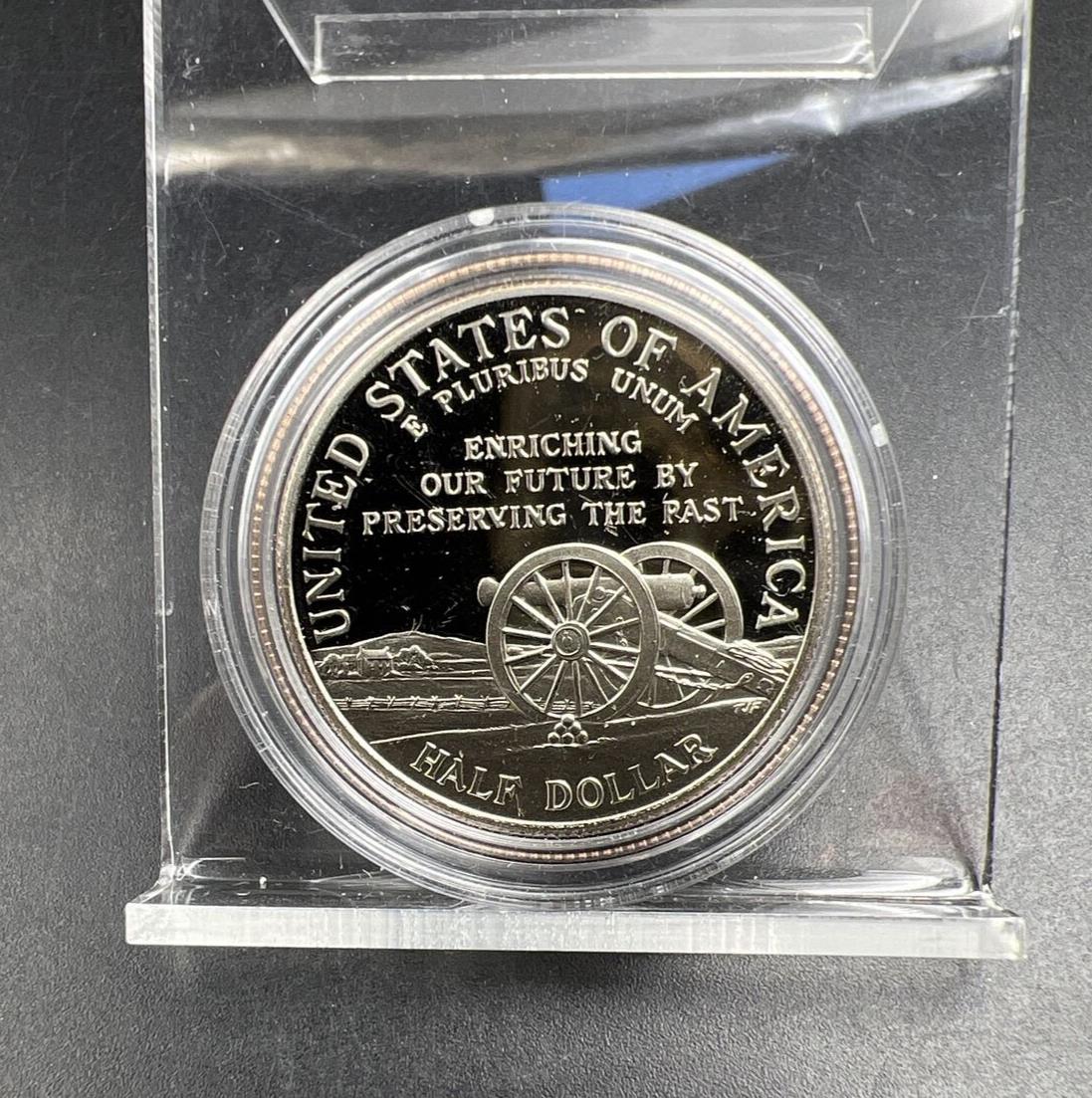 1995 S 50c Civil War Commemorative Half Dollar in Capsule Clad Coin