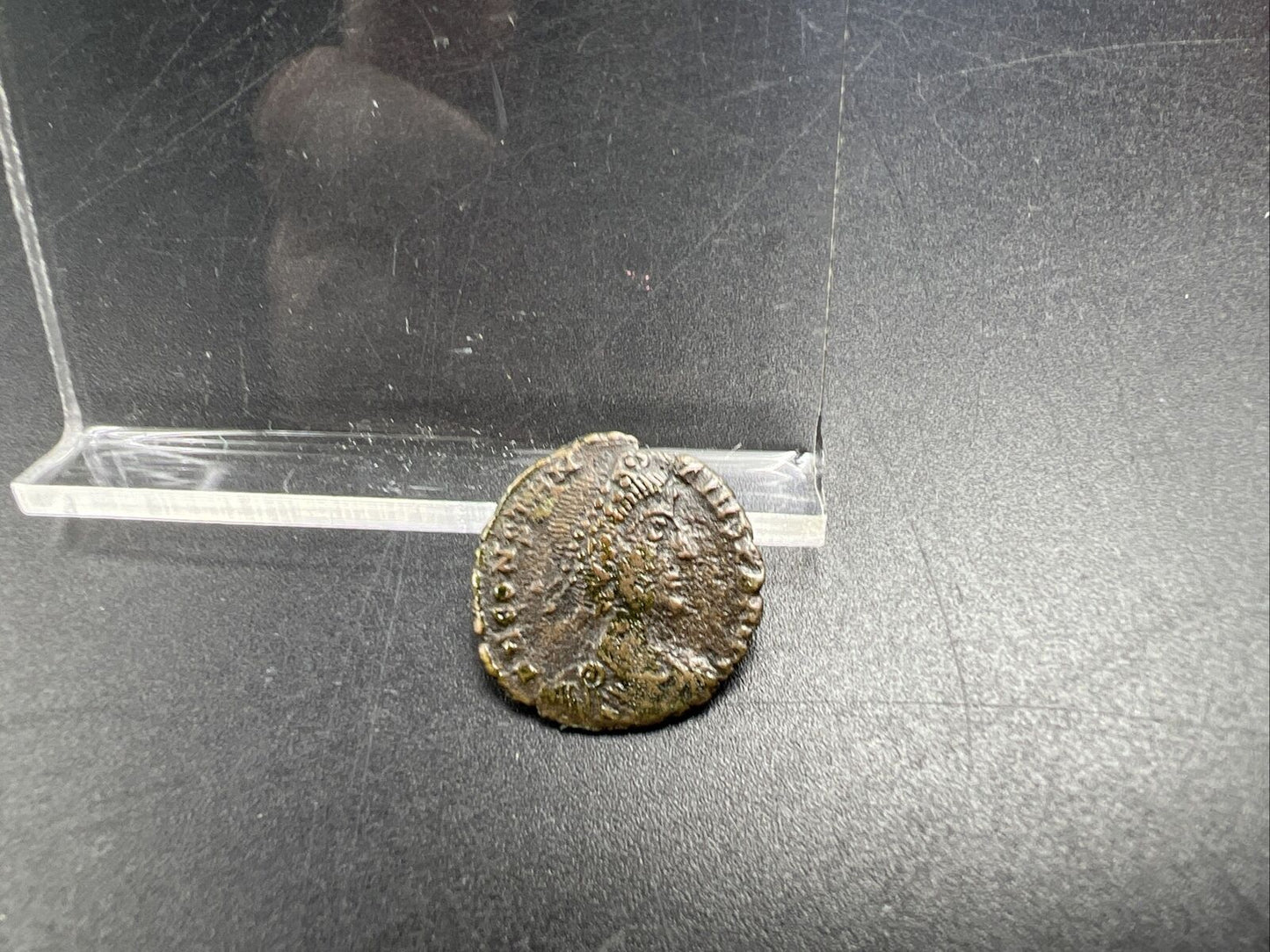 Ancient Roman Bronze Coin Circulated condition uncleaned - SKU #12723F