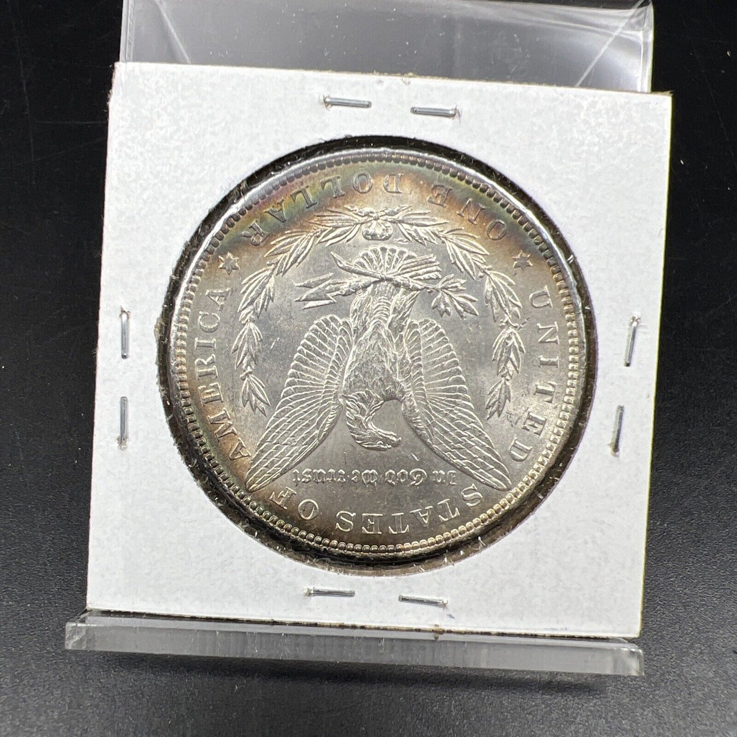 1885 P Morgan Silver Dollar Coin Choice AU About UNC PQ Toning Toner OBV