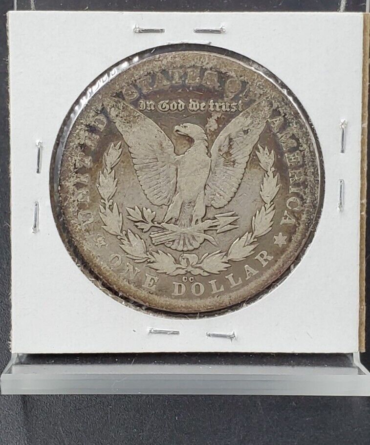 1878 CC Morgan Silver Dollar Coin CHOICE CH AG About Good Neat Toning Toner