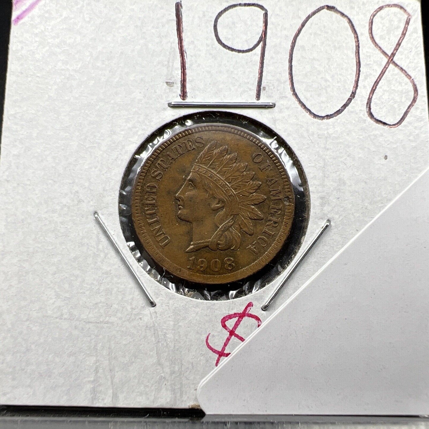 1908 P 1c Indian Cent Penny Nice Coin Choice XF EF Extra Fine