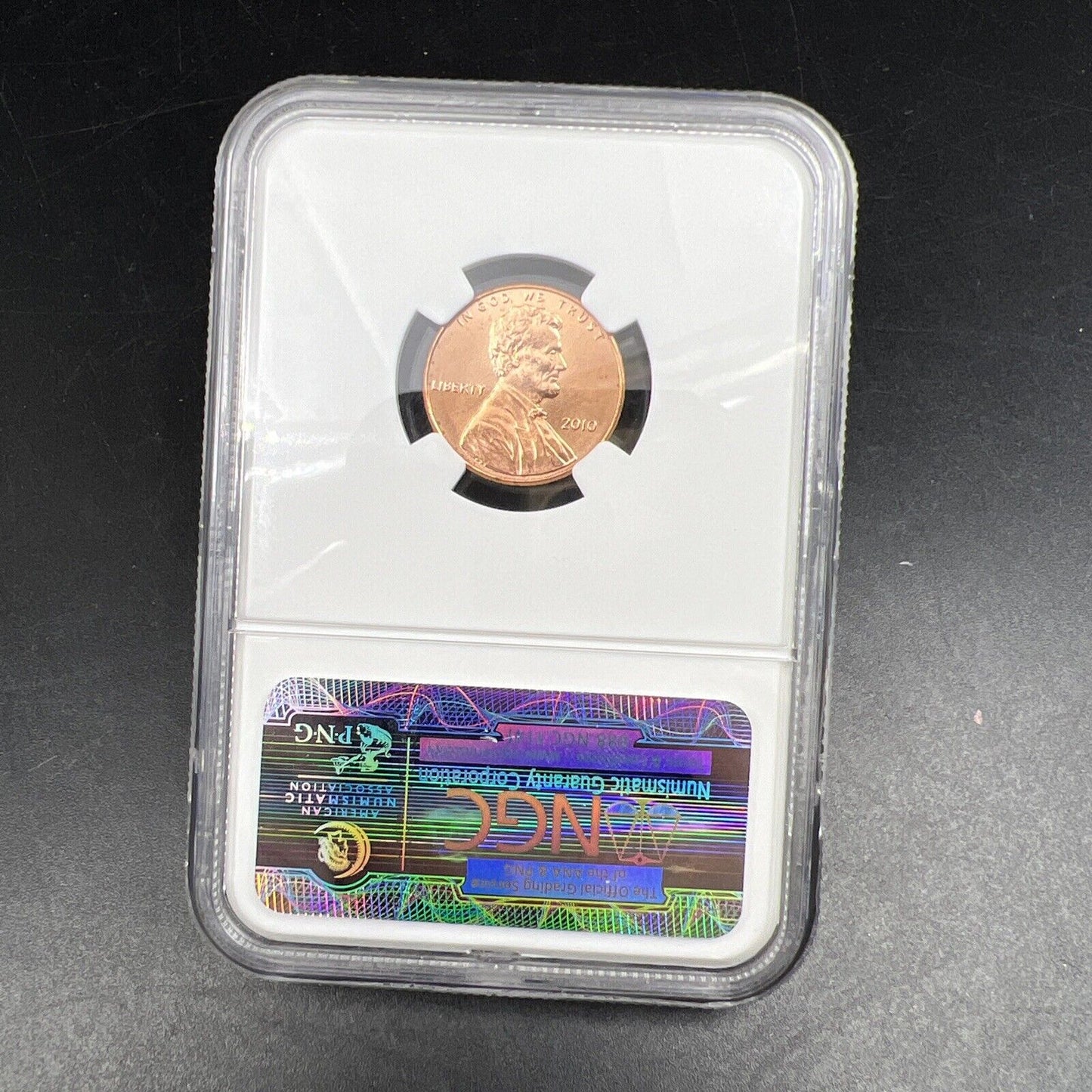 2010 P 1c Lincoln Shield Cent Penny Coin MS65 RD NGC FDC First Day Ceremony #046