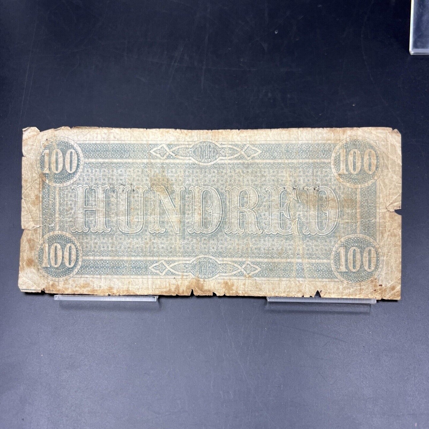 $100 1864 CONFEDERATE CURRENCY Richmond Hundred Dollar Bill #65249 February