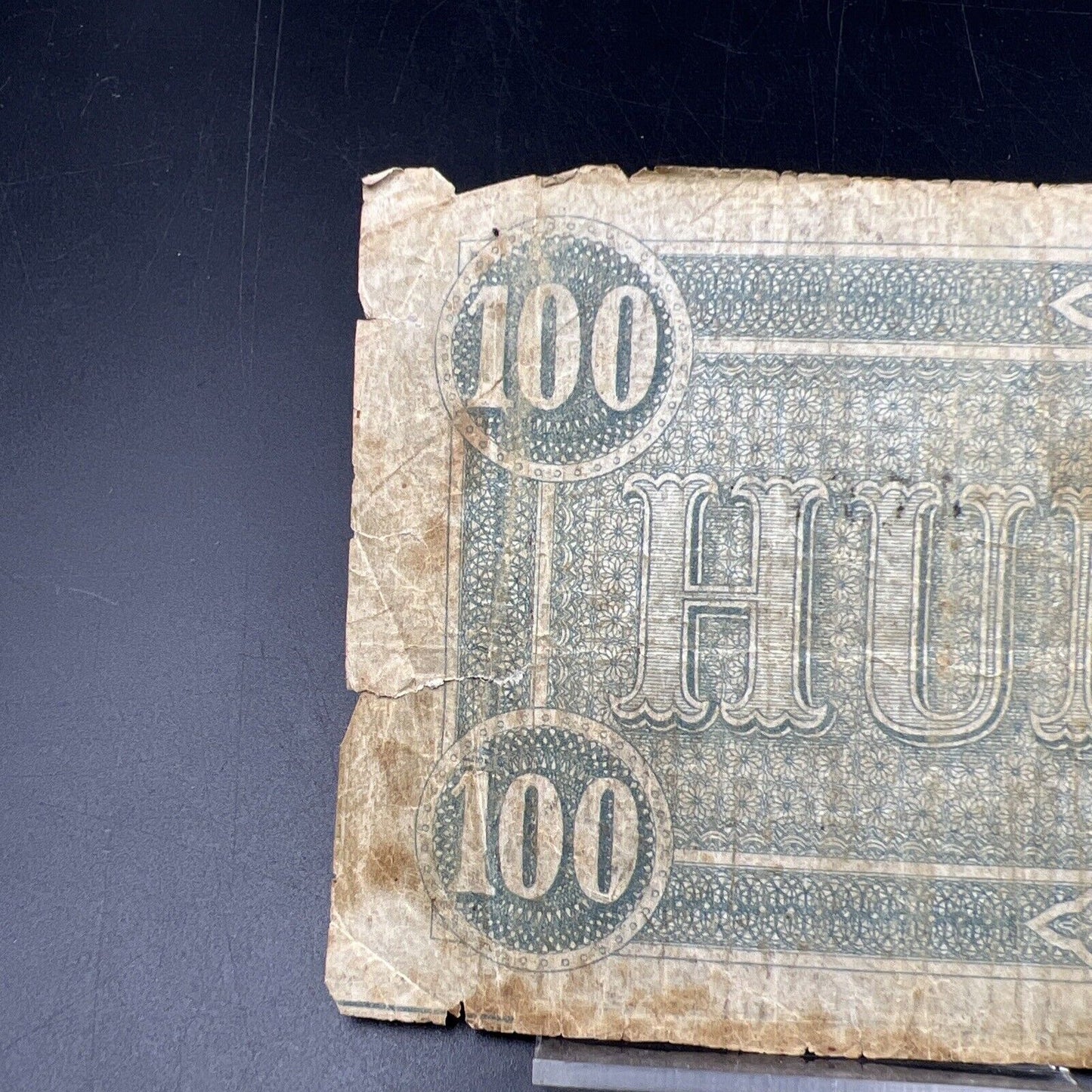 $100 1864 CONFEDERATE CURRENCY Richmond Hundred Dollar Bill #65249 February