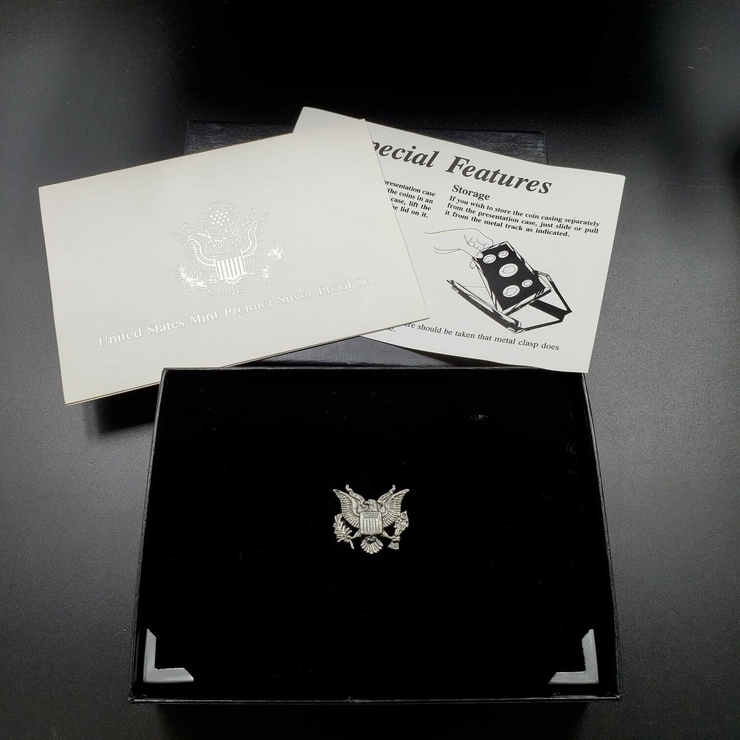 1993 S US Mint Premier Silver Proof Set OGP Box COA - RobinsonsCoinTown