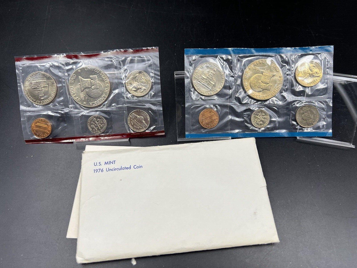 1976 P & D Mint Set BU Coins Bicentennial Clad US Mint OGP w/ Ike Dollars