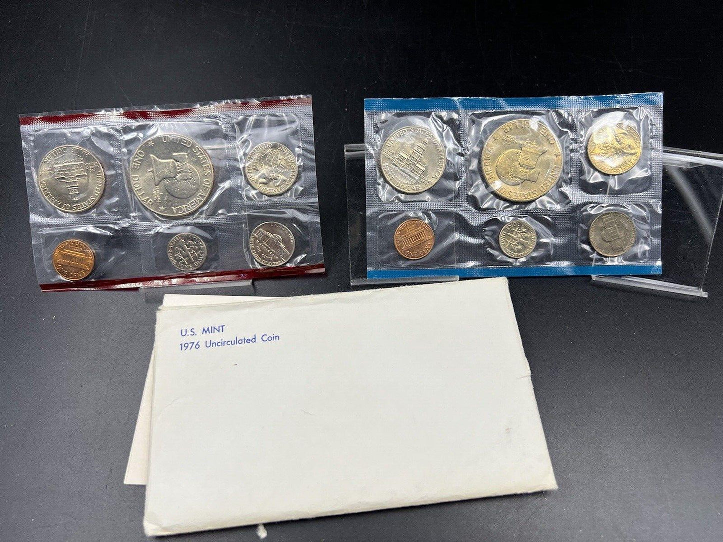 1976 P & D Mint Set BU Coins Bicentennial Clad US Mint OGP w/ Ike Dollars