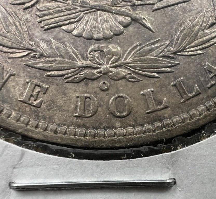 1880 O Morgan Dollar Coin Micro O Vam 1 Reverse 1 Variety CH AU About UNC Toned