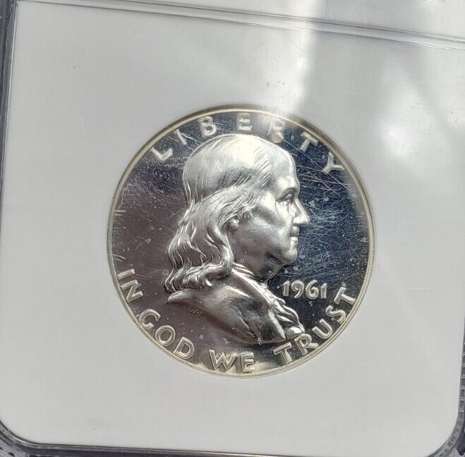 1961 P Franklin Silver Half Dollar Coin PF66 NGC Gem Proof Certified
