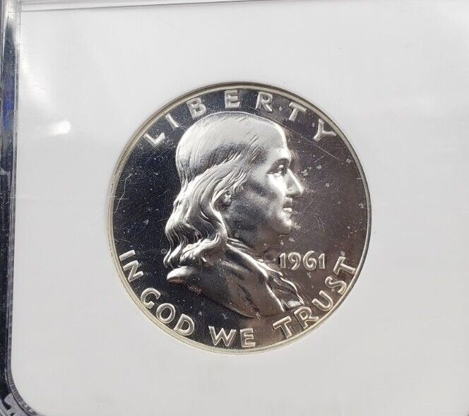 1961 P Franklin Silver Half Dollar Coin PF66 NGC Gem Proof Certified