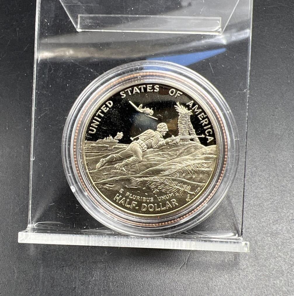 1995 P Gem Proof WW2 World War Two 2 - Commemorative Half Dollar in Capsule #B