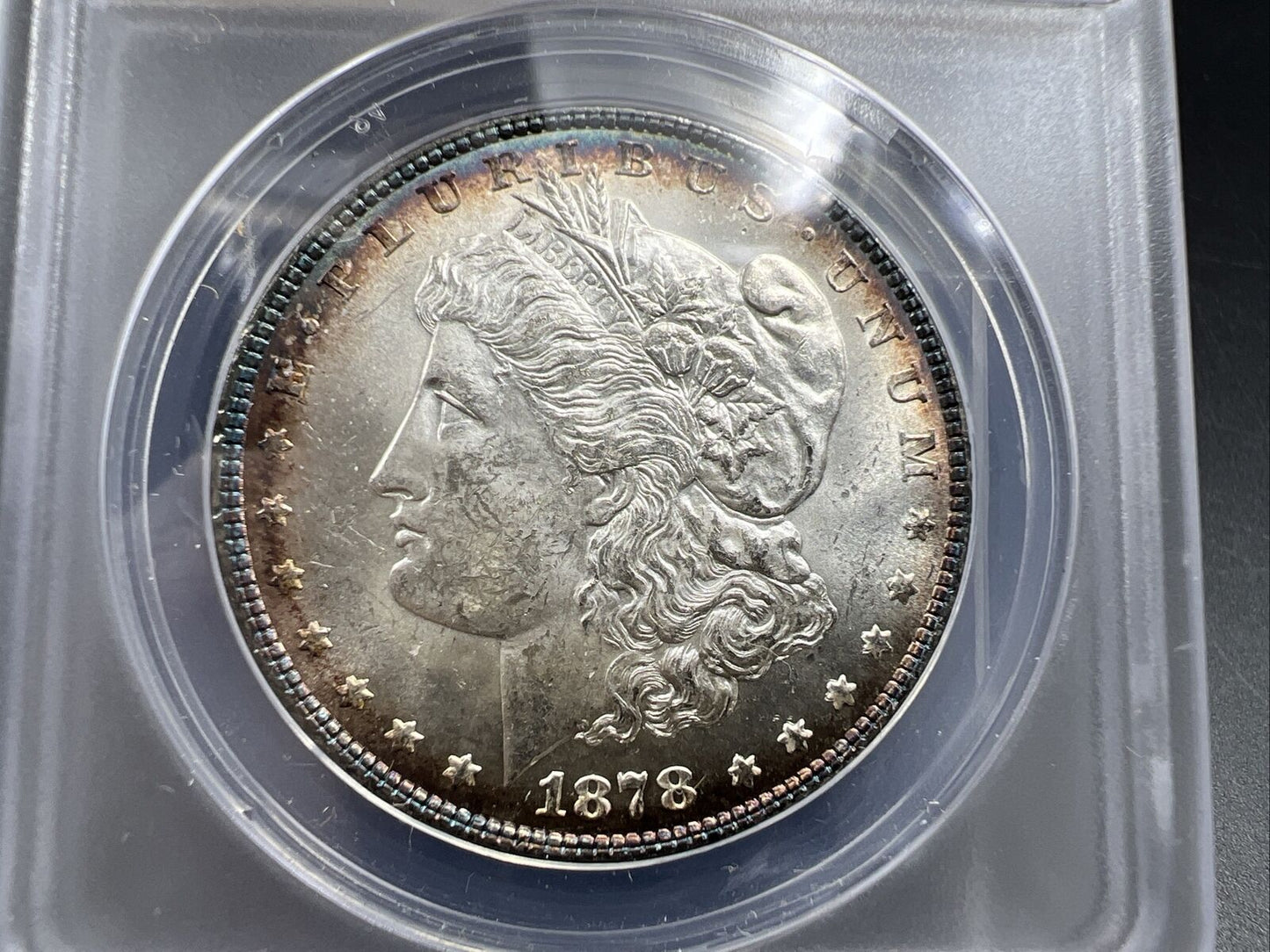 1878 P 8TF Morgan Silver Dollar Variety Coin ANACS MS62 VAM-16 TDO OBV Triple *