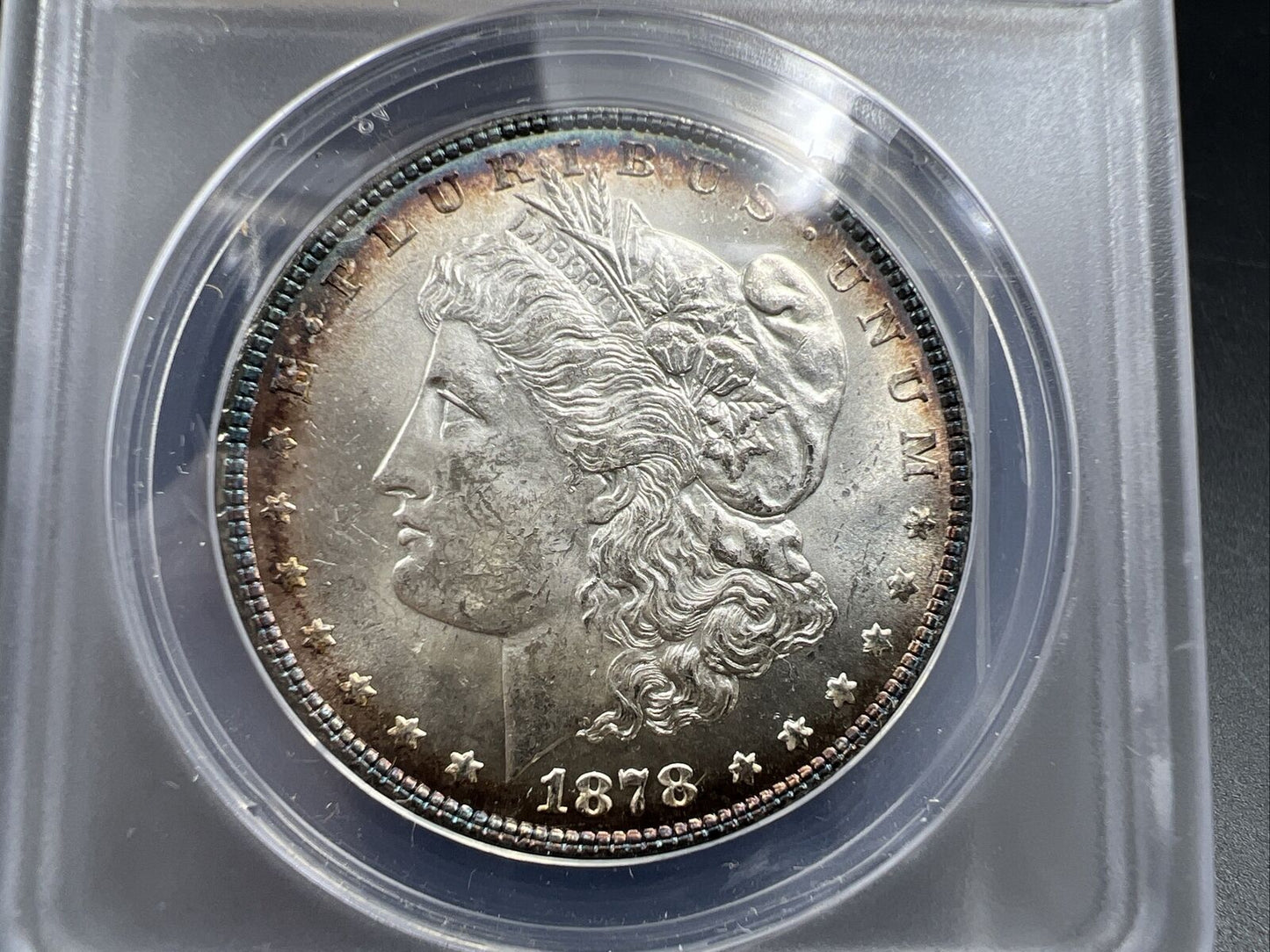 1878 P 8TF Morgan Silver Dollar Variety Coin ANACS MS62 VAM-16 TDO OBV Triple *
