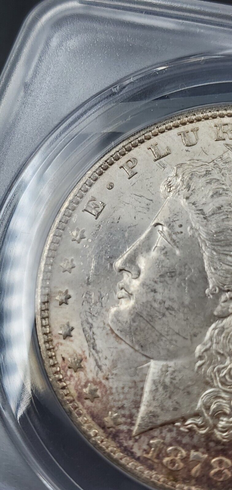 1878 P 7/8 TF VAM-39A Hitlist 40 $1 Morgan Dollar Variety ANACS MS62 BU UNC tone