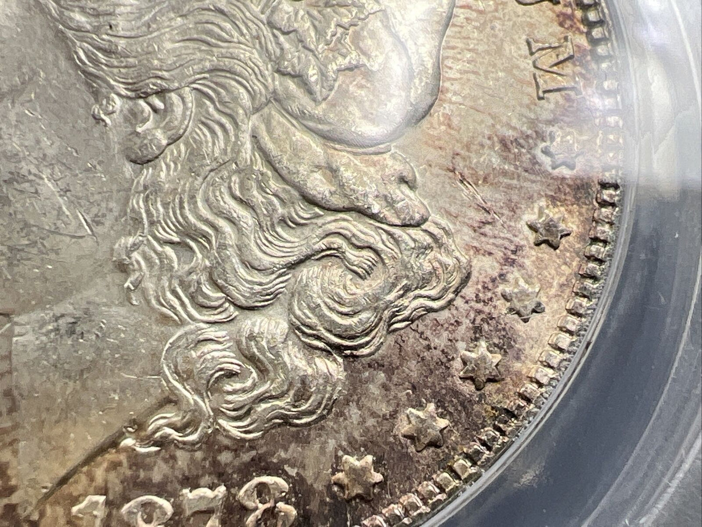 1878 P 7/8 TF VAM-39A Hitlist 40 $1 Morgan Dollar Variety ANACS MS62 BU UNC tone