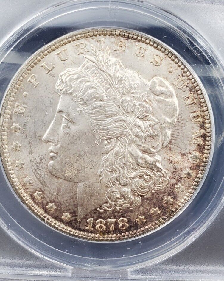 1878 P 7/8 TF VAM-39A Hitlist 40 $1 Morgan Dollar Variety ANACS MS62 BU UNC tone