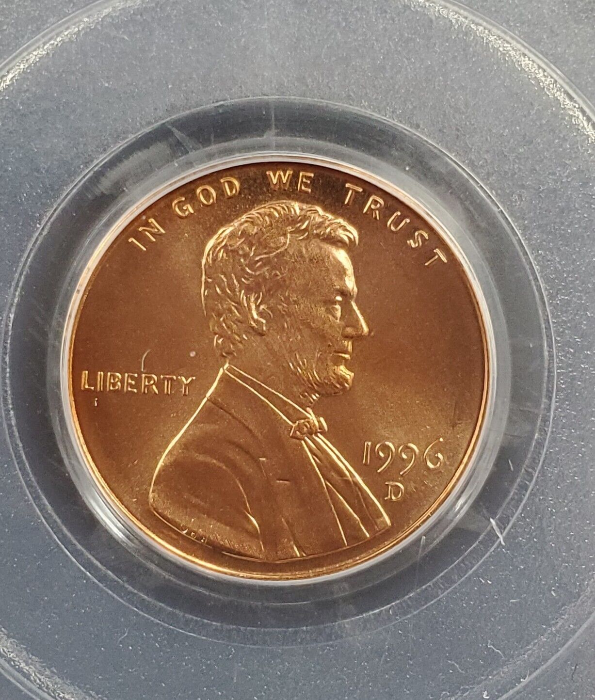 1996 D Lincoln Memorial Cent Penny Coin PCGS MS67 RD Gem BU Certified