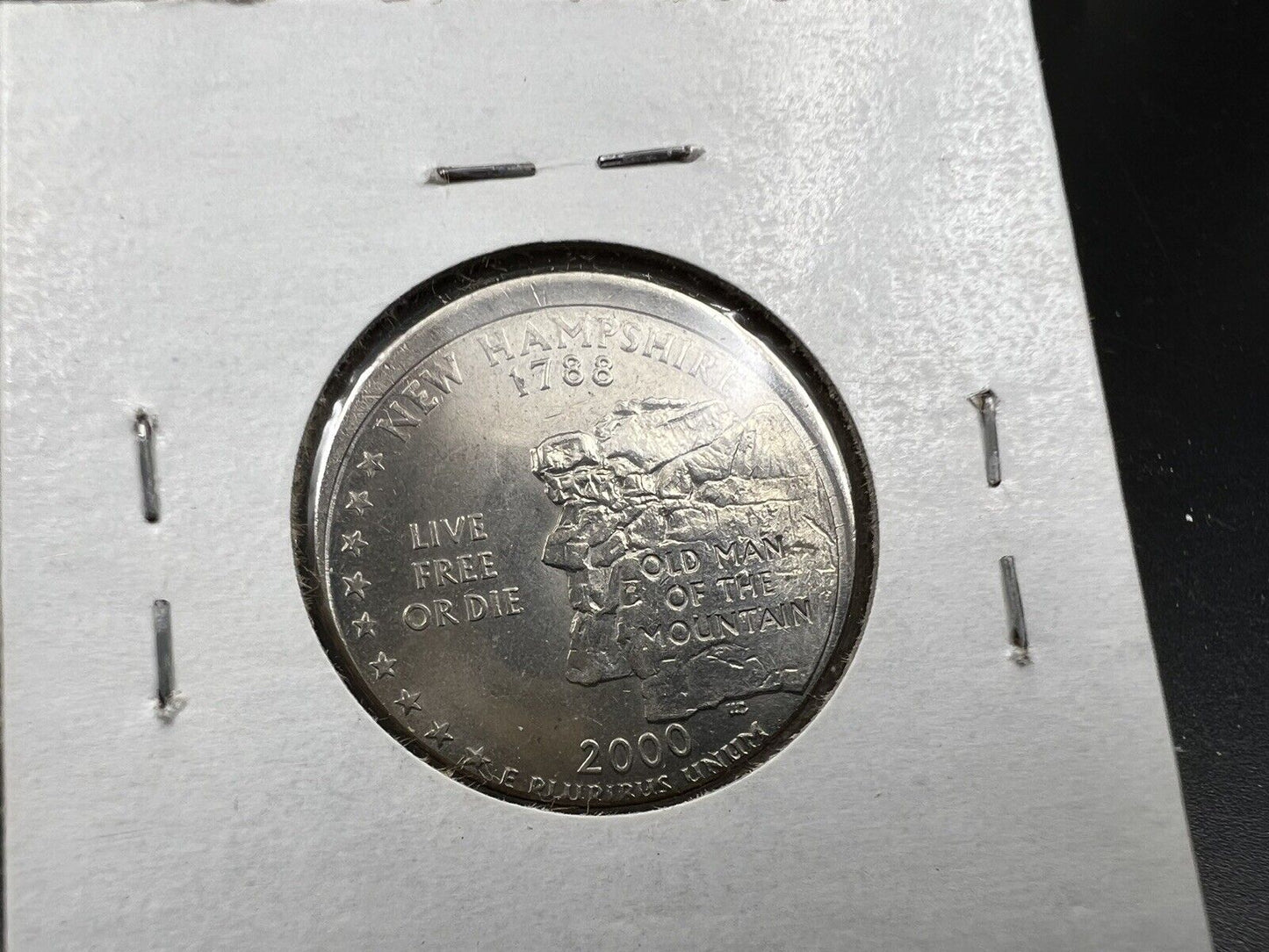 2000 P 25c New Hampshire State Statehood Quarter Coin BU UNC Off Center Error