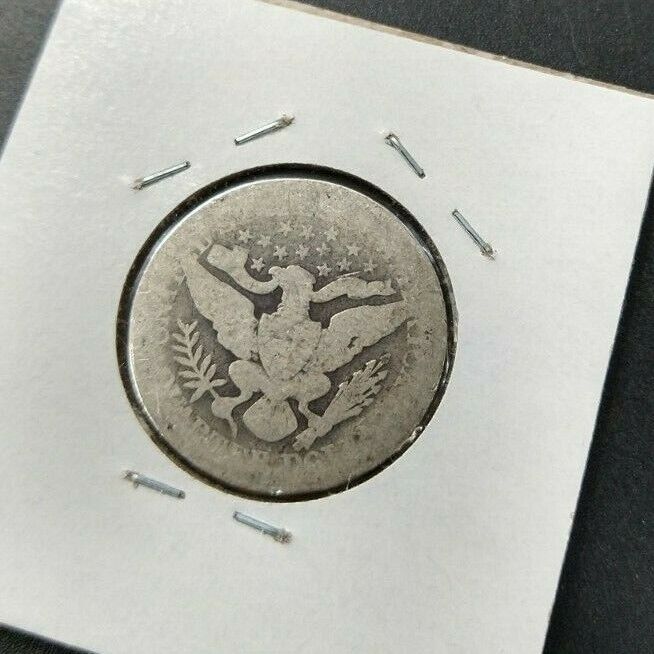 1892 P Barber Silver Quarter Coin Choice AG Full Date First Year of Issue #2