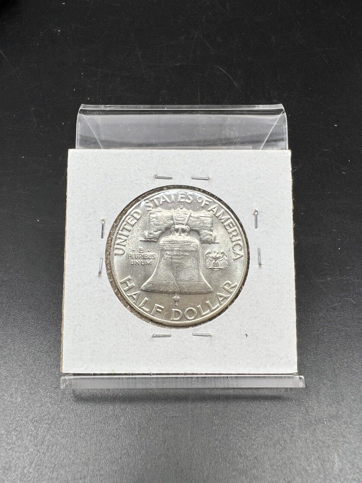 1958 D Franklin Silver Half Dollar Coin Choice BU Unc FBL Full Bell Line