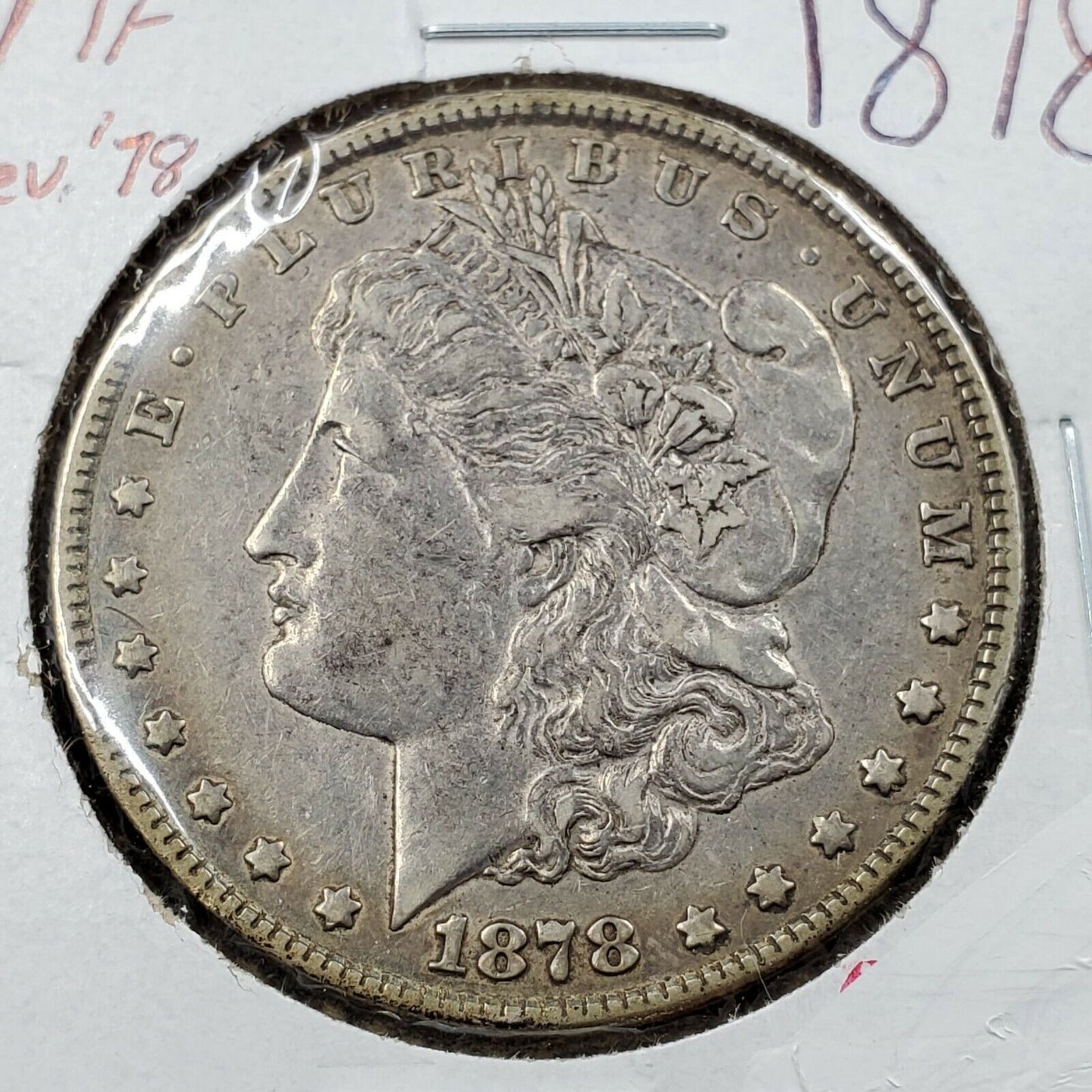 1878 P $1 Morgan Silver Eagle Dollar Coin AVG EF XF Extra Fine Circulated