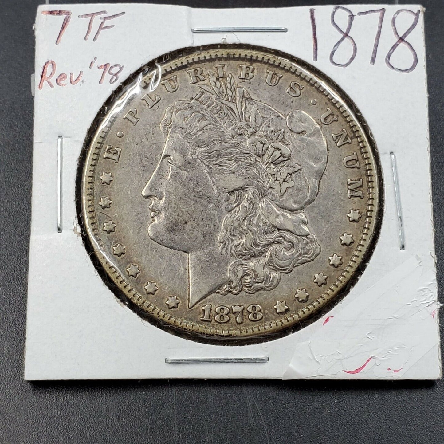 1878 P $1 Morgan Silver Eagle Dollar Coin AVG EF XF Extra Fine Circulated
