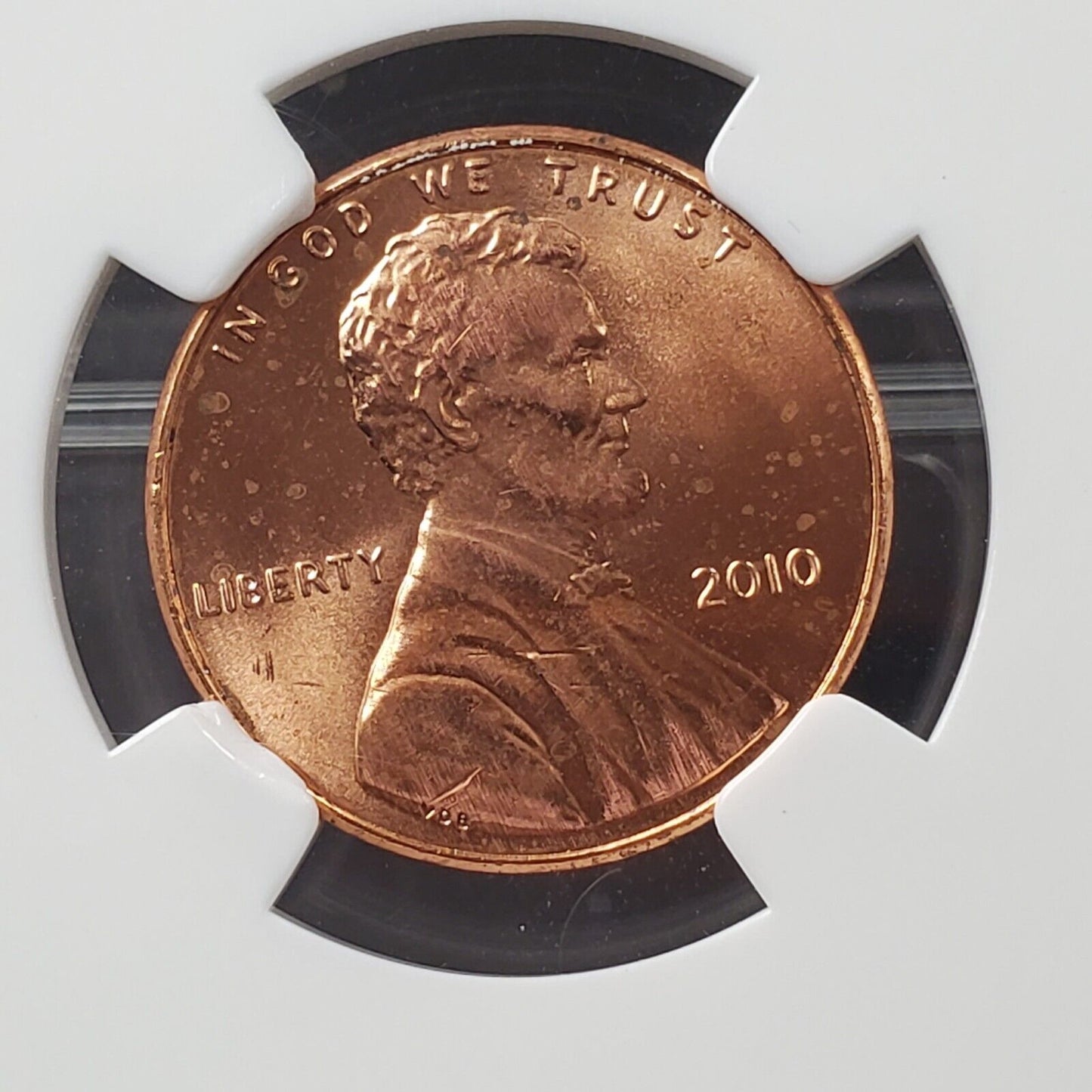 2010 P Union Shield Lincoln Cent NGC Brilliant Uncirculated Sample Slab