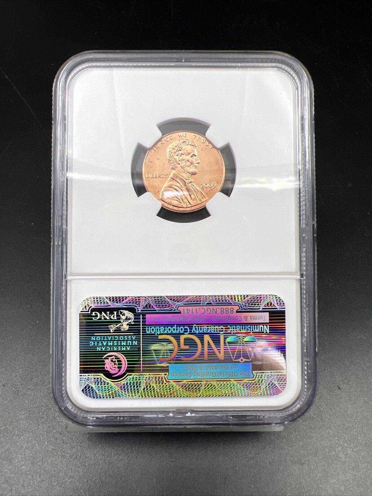 2009 Lincoln Commemorative 1c Professional life 1c NGC Certified BU # 039