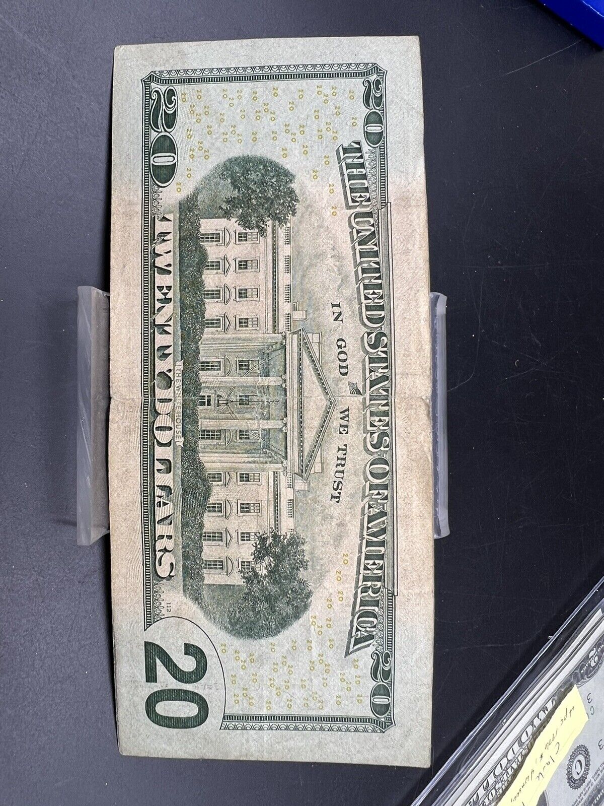 2004 $20 Federal Reserve Radar Note Low Repeat # 00400400 Serial Number Circ
