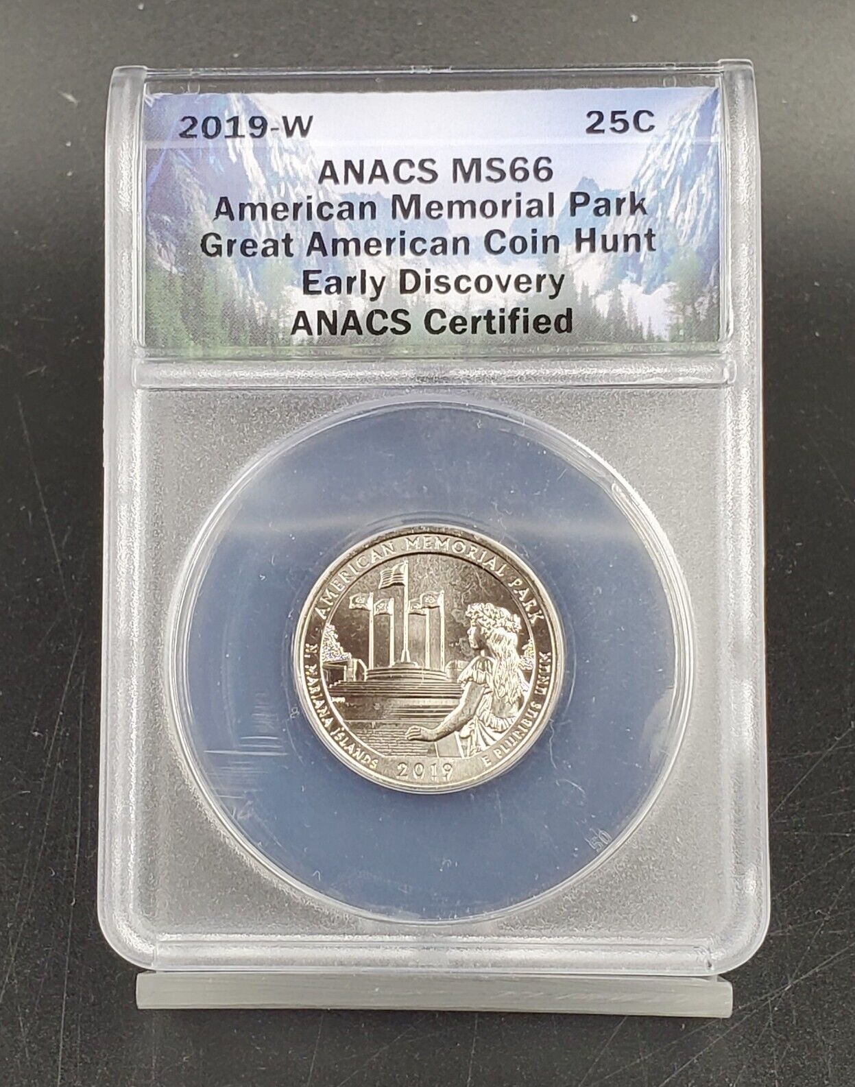 2019 W American Memorial Park National Park Quarter ANACS MS66 Early Discovery