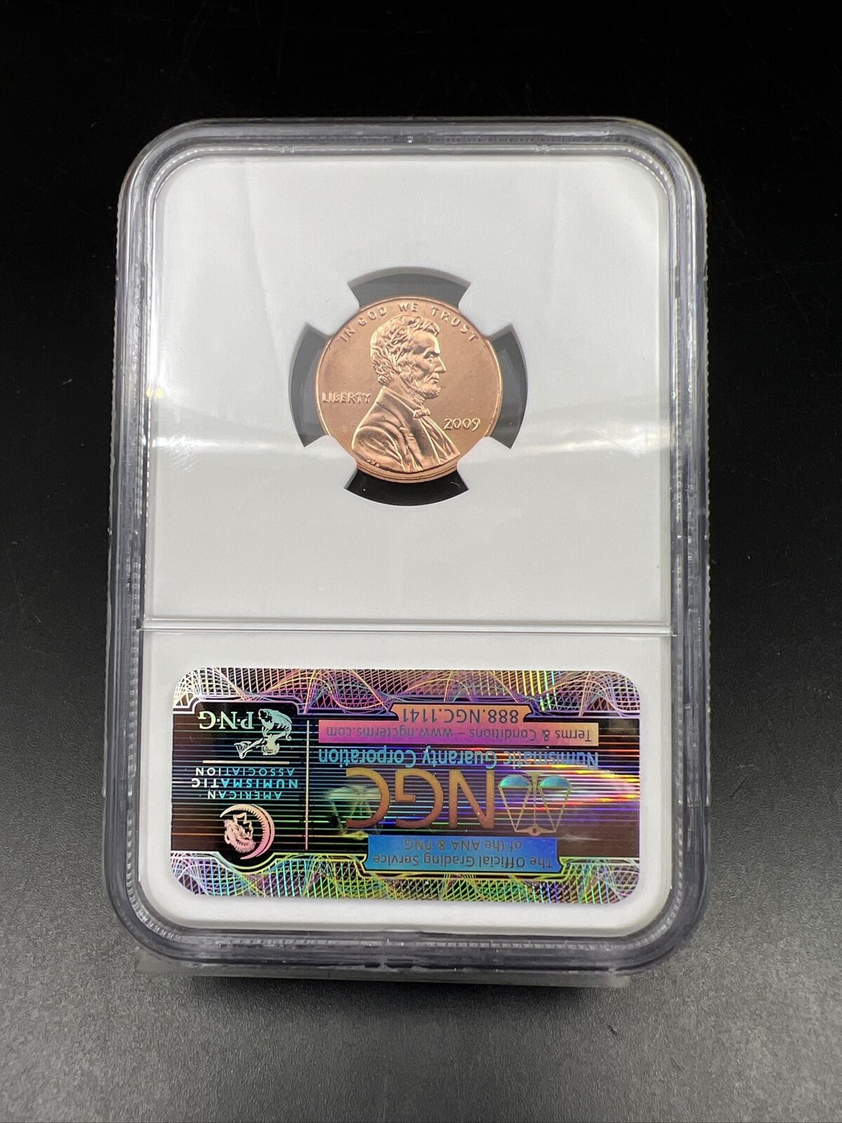 2009 Lincoln 1c Professional life 1c NGC Certified BU First Day Ceremony #216