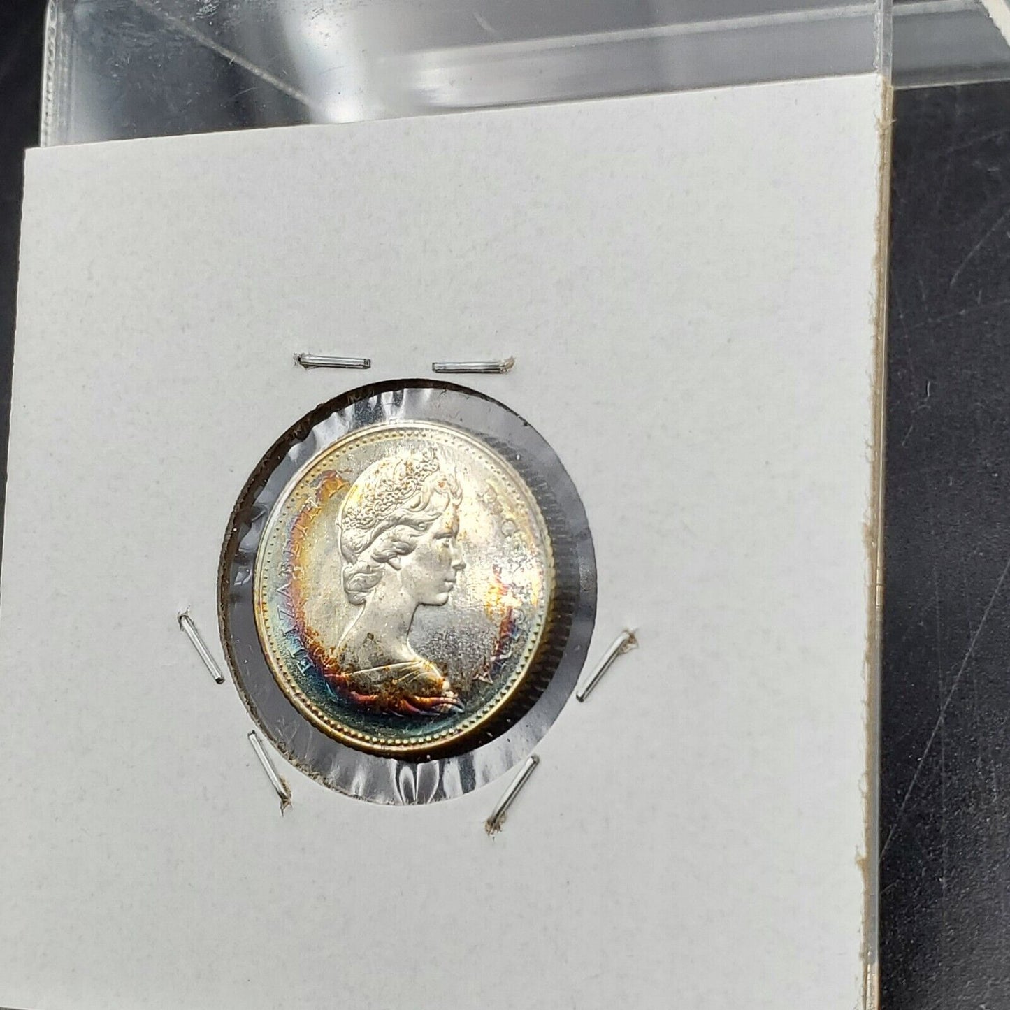 1967 10c Canada Proof Like Dime 80% Silv Coin PL Proof Like Nice Toning Toner #A