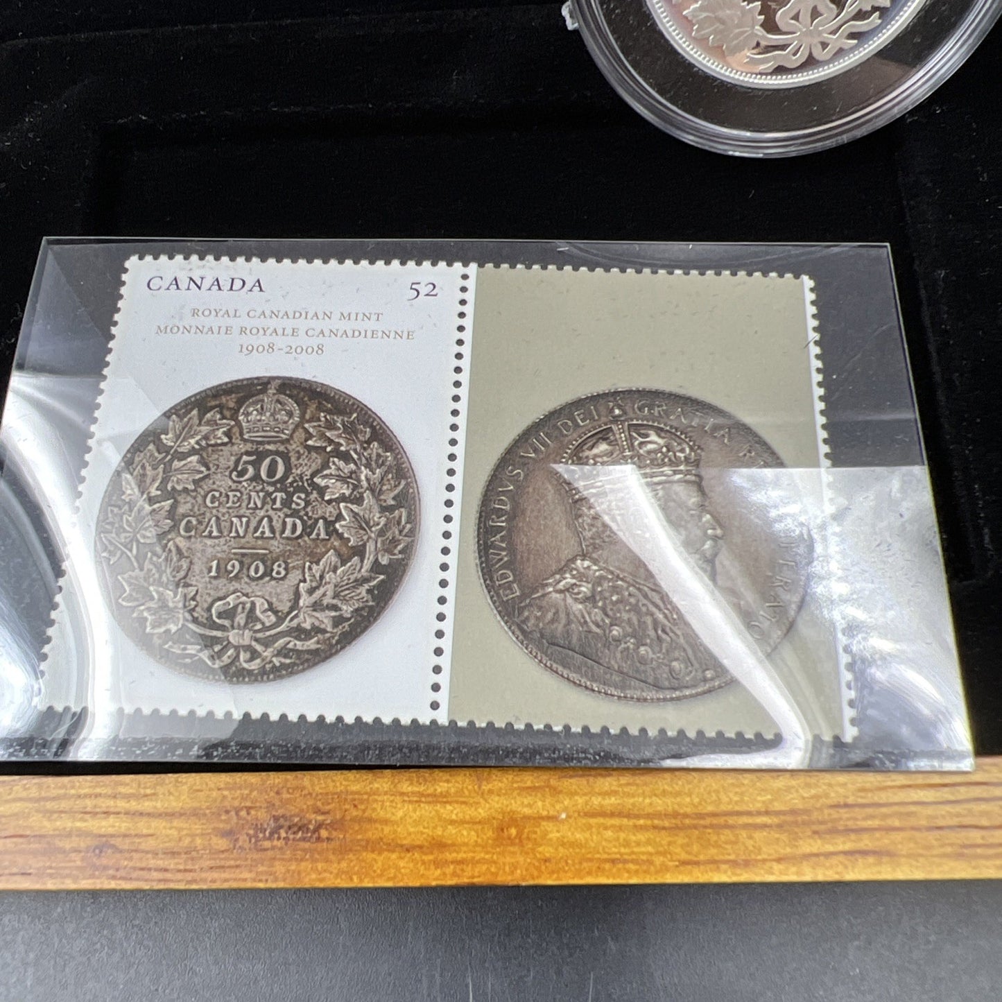 2008 50-Cent Royal Canadian Mint 100th Anniversary Proof Coin & Stamp Set